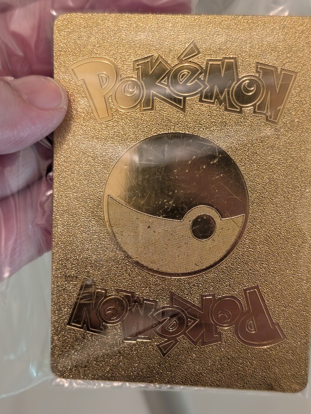 2020 Gold-Foil Pokemon Claw Slash Collectible Card - Gold